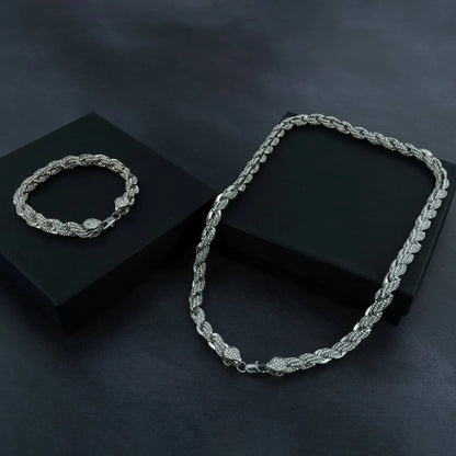 9mm Iced Rope Bracelet & Chain Bundle (no reviews yet)