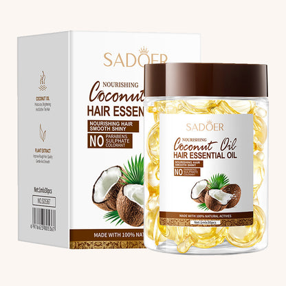 Coconut hair and skin care set (three pieces)