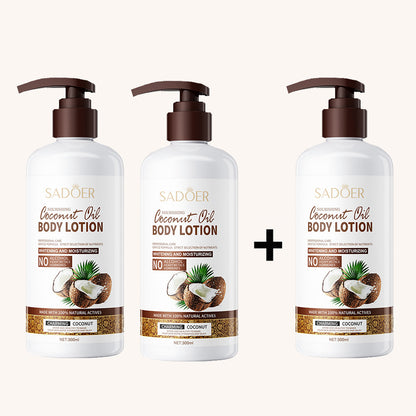 🔥 Natural coconut body lotion, includes a beautiful gift set!