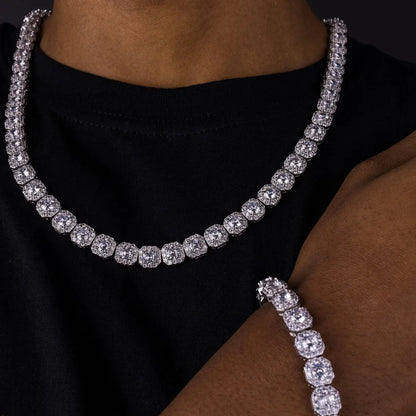 10mm Tennis Chain & Bracelet Bundle