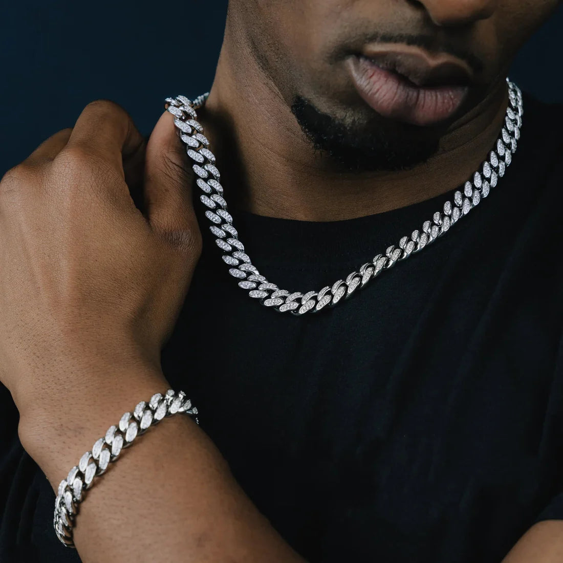 12mm Cuban Chain & Bracelet Bundle