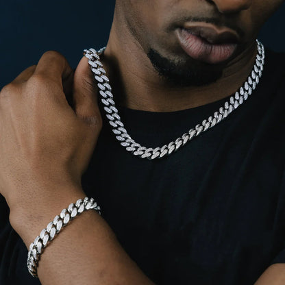 12mm Cuban Chain & Bracelet Bundle