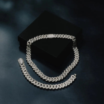 14mm Prong Cuban Chain & Bracelet Bundle